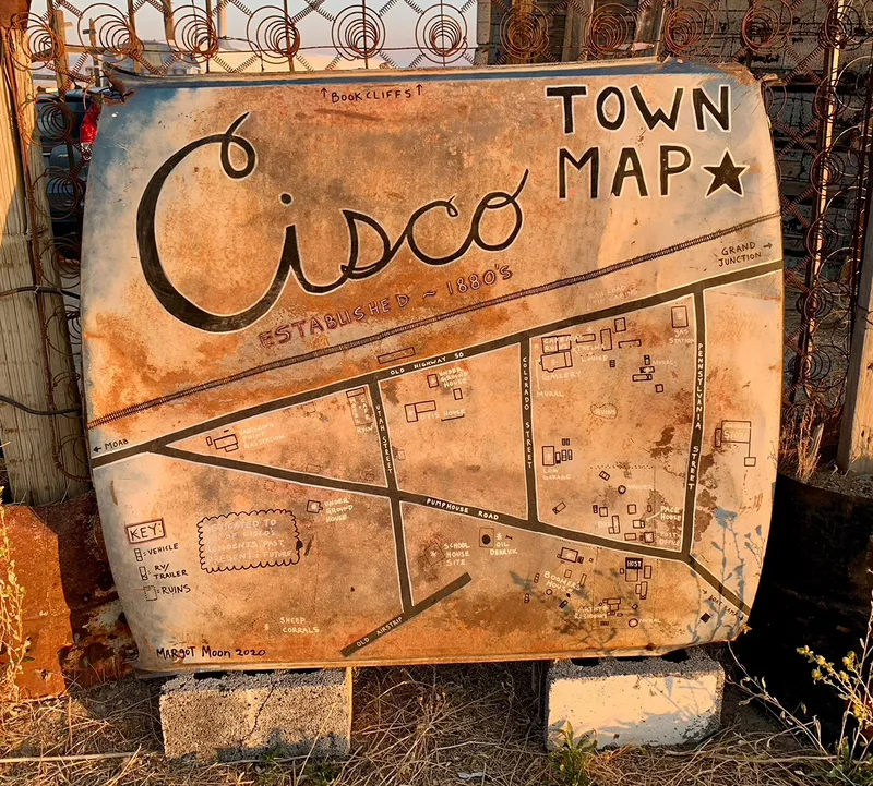 The town map. Photo by me.