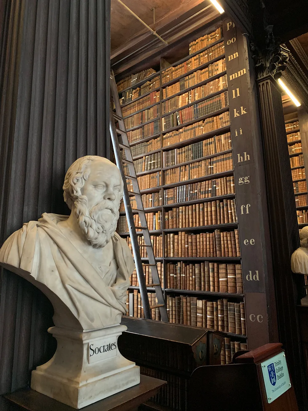 Remember libraries? This is the Long Room, at Trinity College in Dublin. Photo by me.