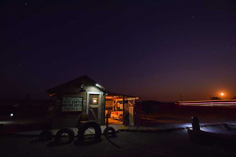 Shack at Night